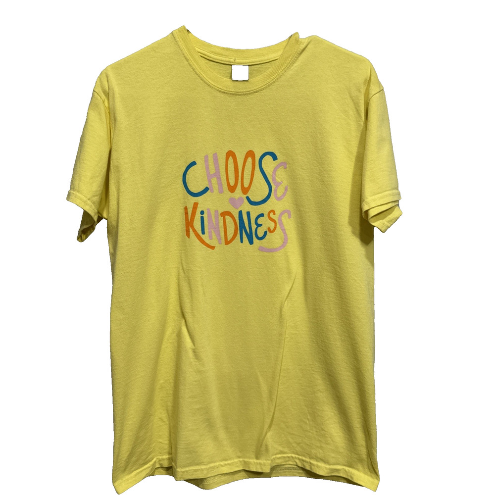 Gildan Choose Kindess Graphic T-Shirt Womens Sz M Short Sleeve Ultra Cotton Tee